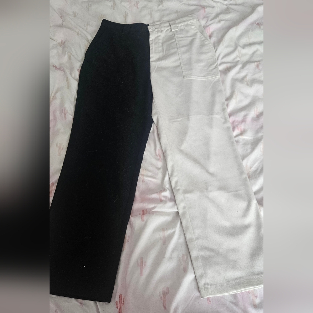 Fashion Brand Company Black & White Trousers